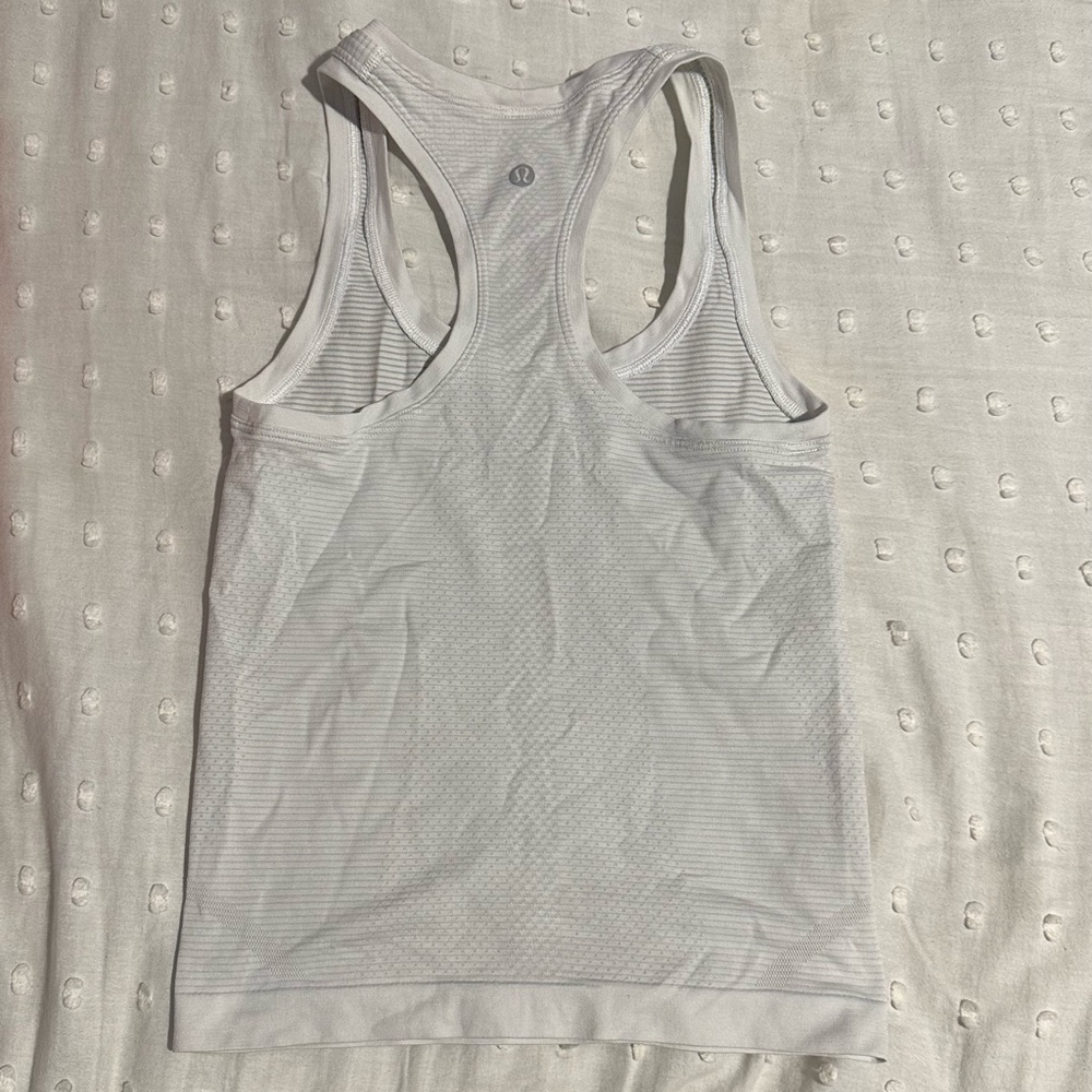 White swiftly tech racerback tank top 2.0 *race length